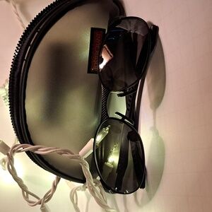 Foster Grant Gray Sunglasses With Pouch. Iron Man Triathlon. New